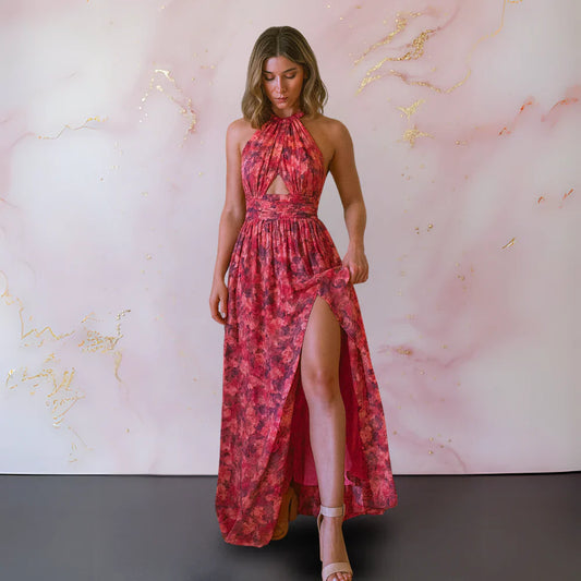 Veronica | Elegant Maxi Dress with Floral Print