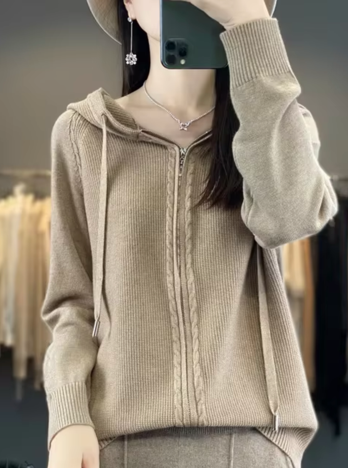 WW | Cardigan with hood