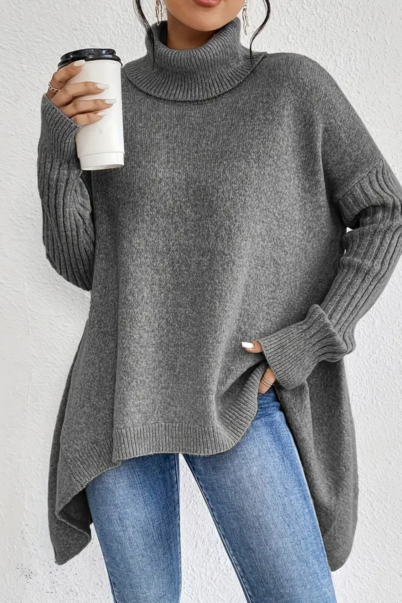 Bridgette | Long Turtleneck Sweater