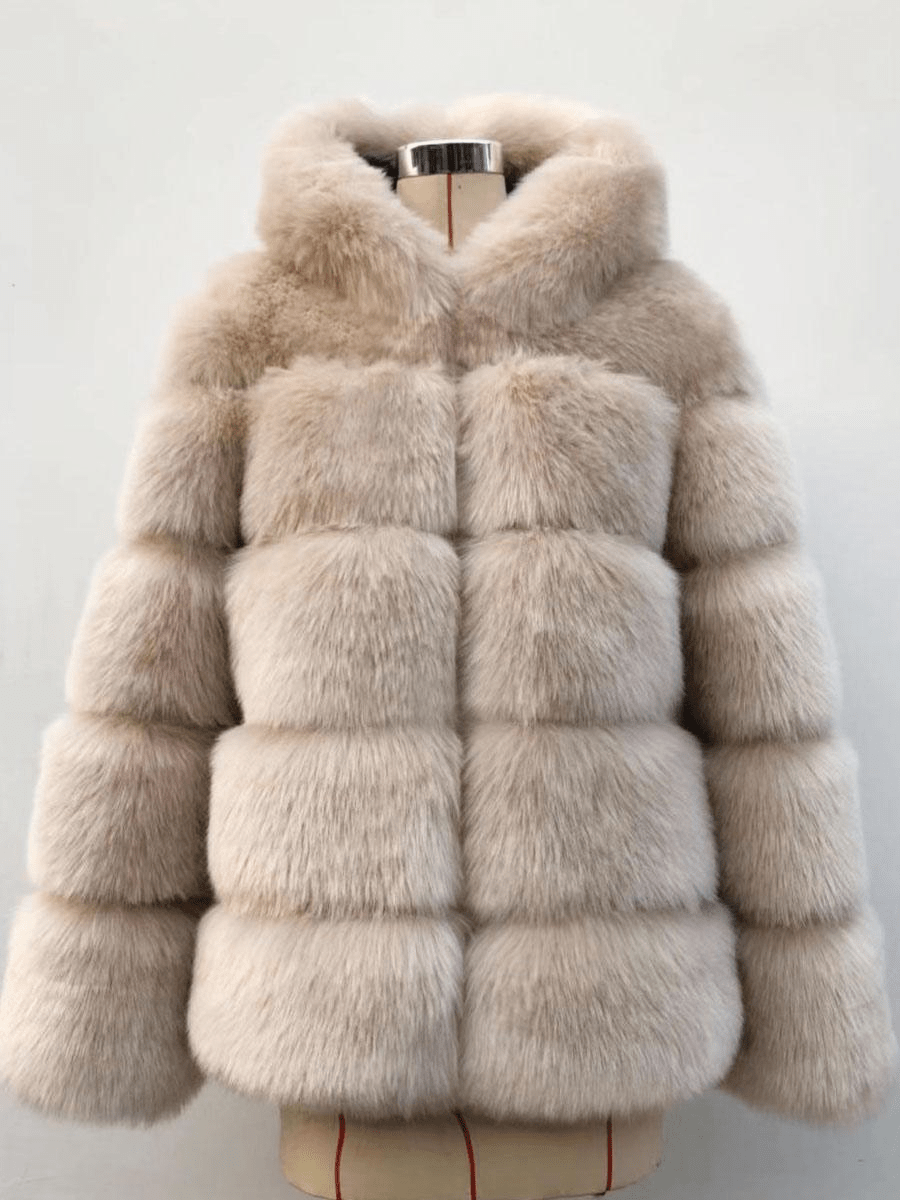 WW | Kunstfellmantel - Übergroße Kapuze - Plüsch & Warm - Winter Eleganz