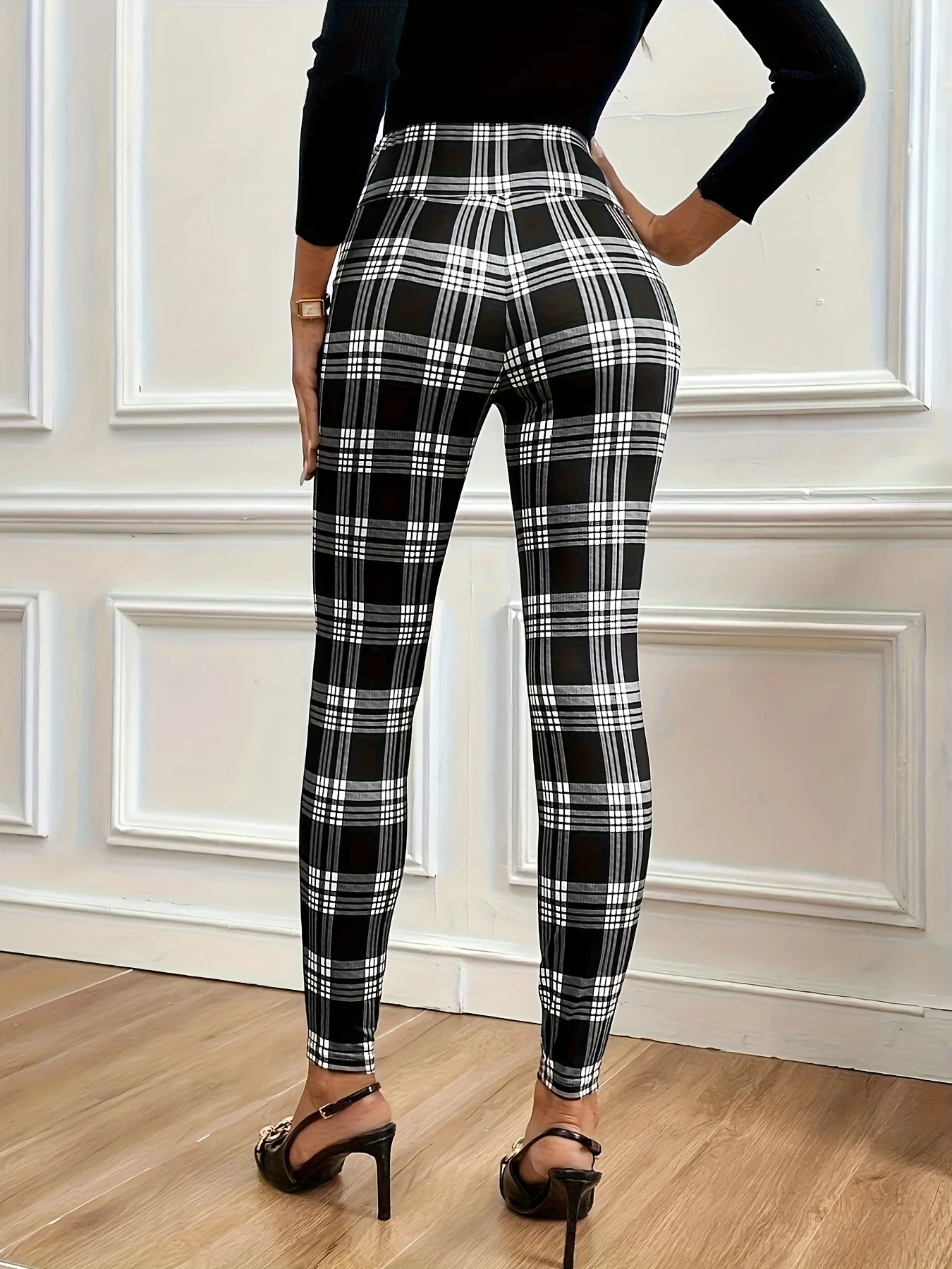 WW | High-Waist Karierte Leggings