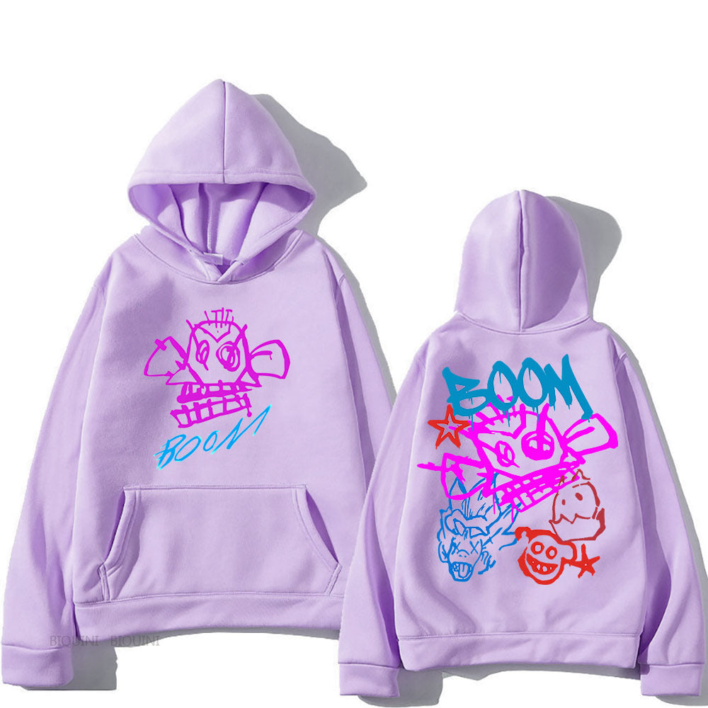 WW | Arcane Jinx Cartoon Langarm-Hoodie