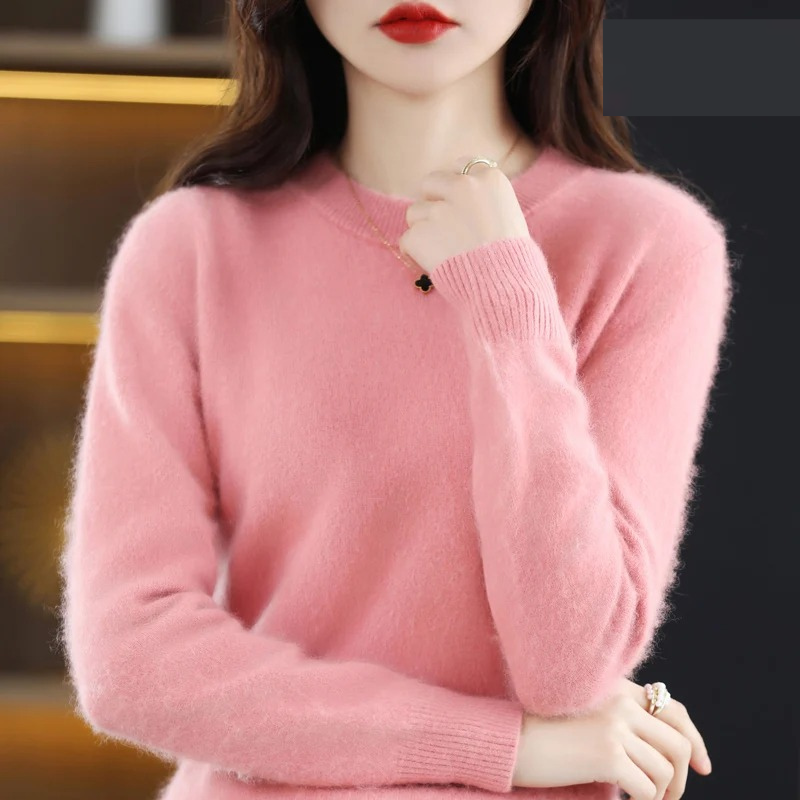 WW | Women's Cashmere Sweater Luxurious Crew Neck, Soft & Fashionable
