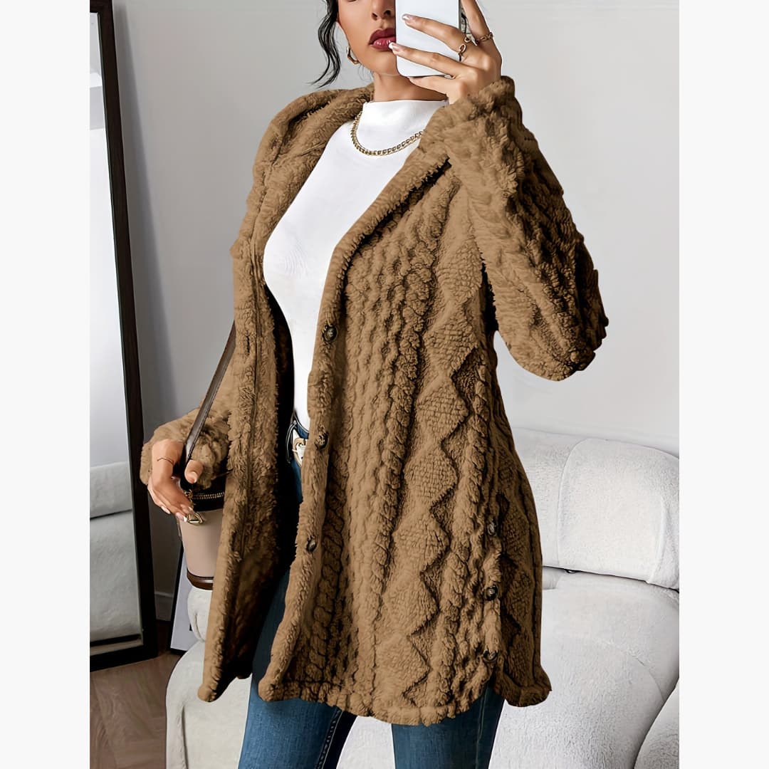 WW | Cozy Hoodie with Teddy Pullover for Women