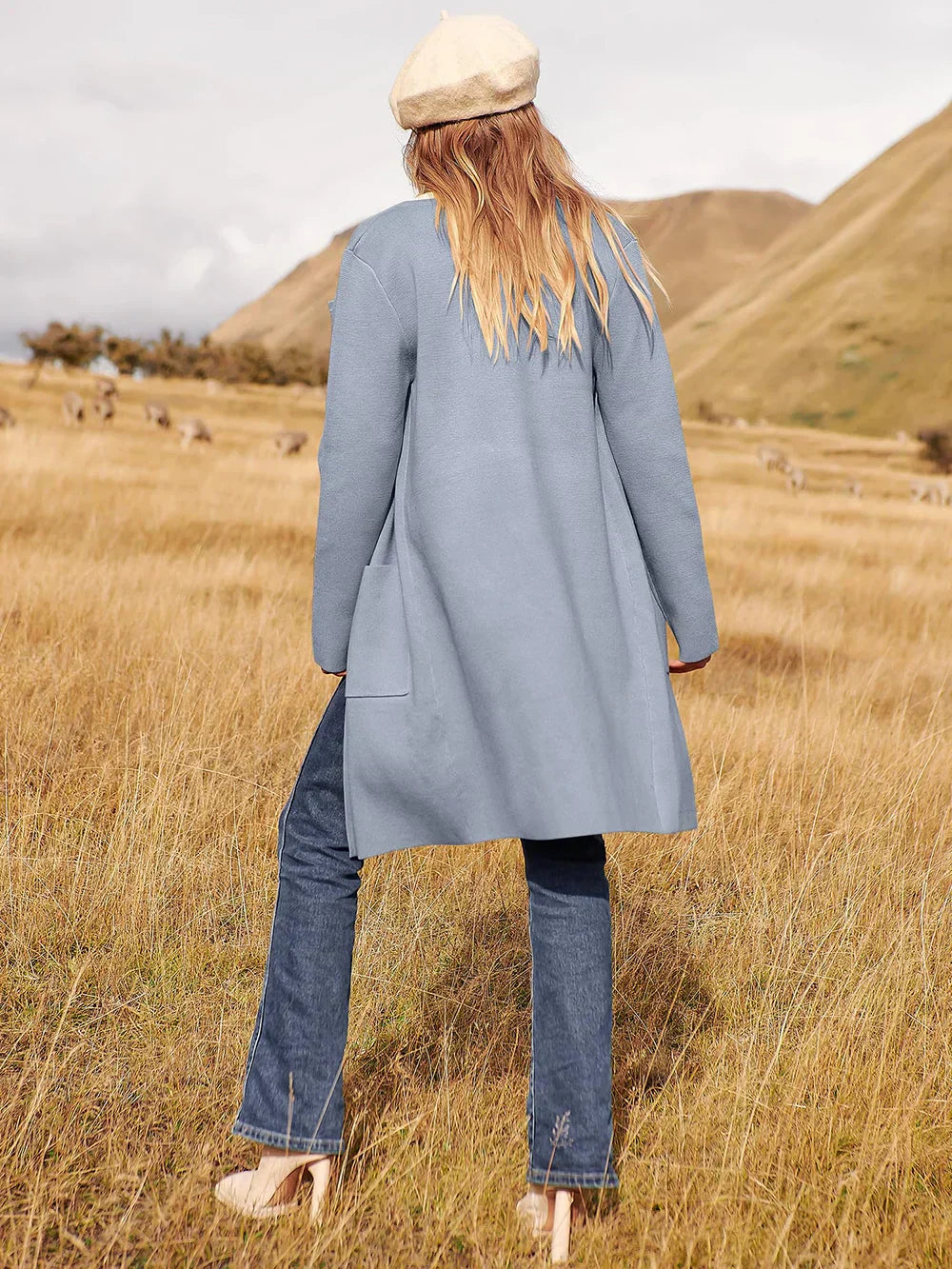 WW | Coat - Loose Fit - Knee-length - Wide Lapels - Minimalist Design