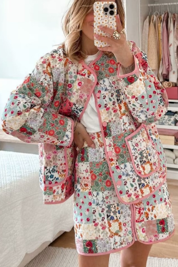 WW | Baumwolljacke + Weste + Rock Set