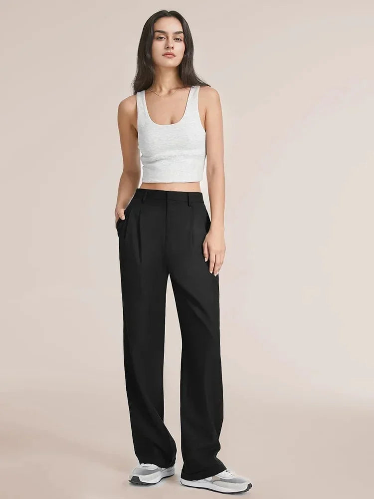 WW | High-Waisted Wide-Leg Palazzo Trousers