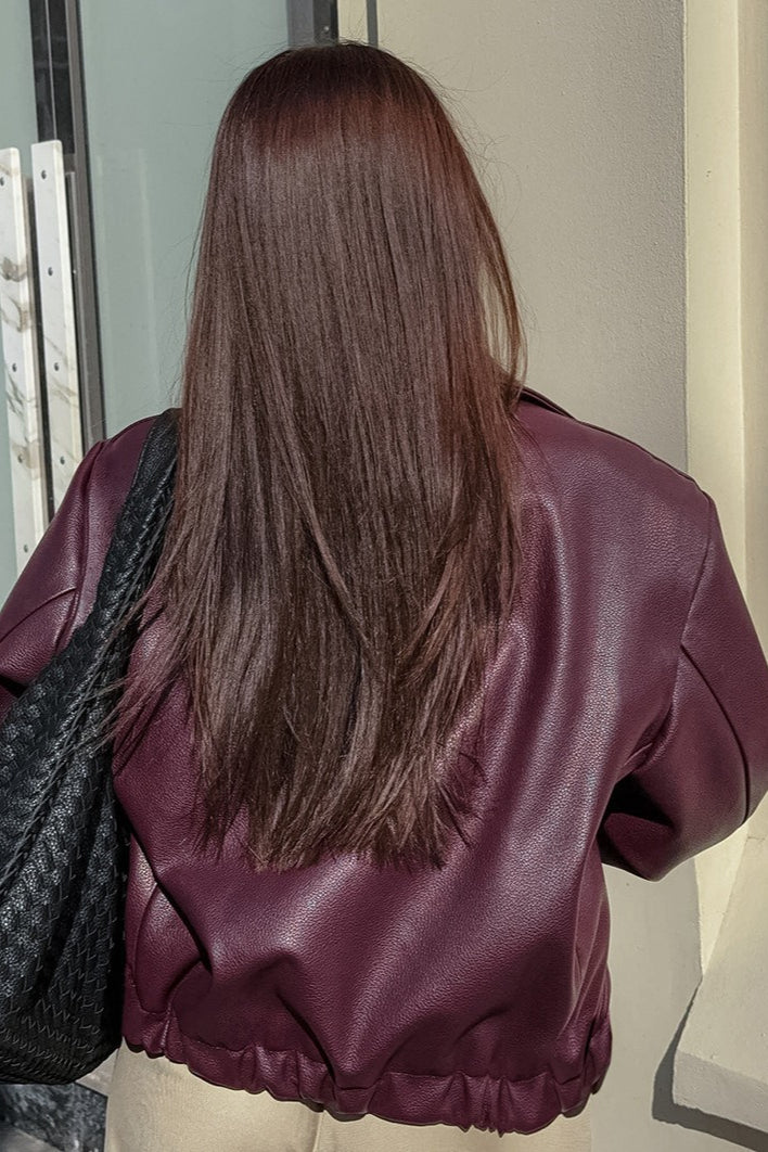 WW | Matte PU Motorradjacke