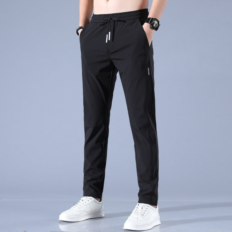 WW | Atmungsaktive Gerade Sporthose Aus Sommer Eis Seide Für Herren
