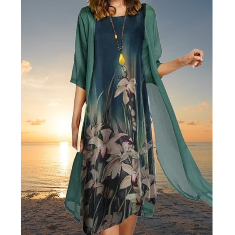 WW | Stilvolles Anzugskleid Mit Blumenmuster