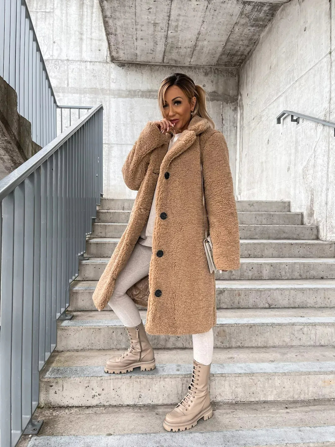 WW | Elegant Plush Trench Coat