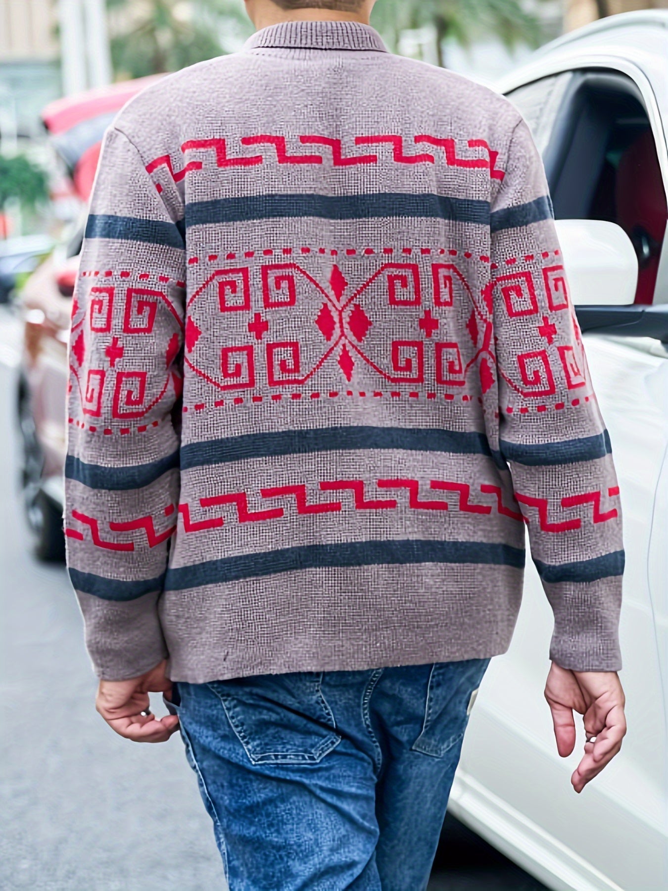 WW | Lässige Herren-Strickjacke mit Reißverschluss