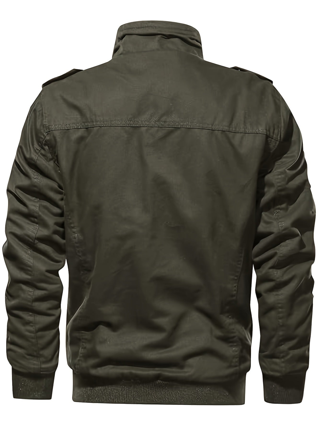 WW | Langarm Reißverschluss Retro Stehkragen Winterjacke Für Herren - Perfekt für Freizeit