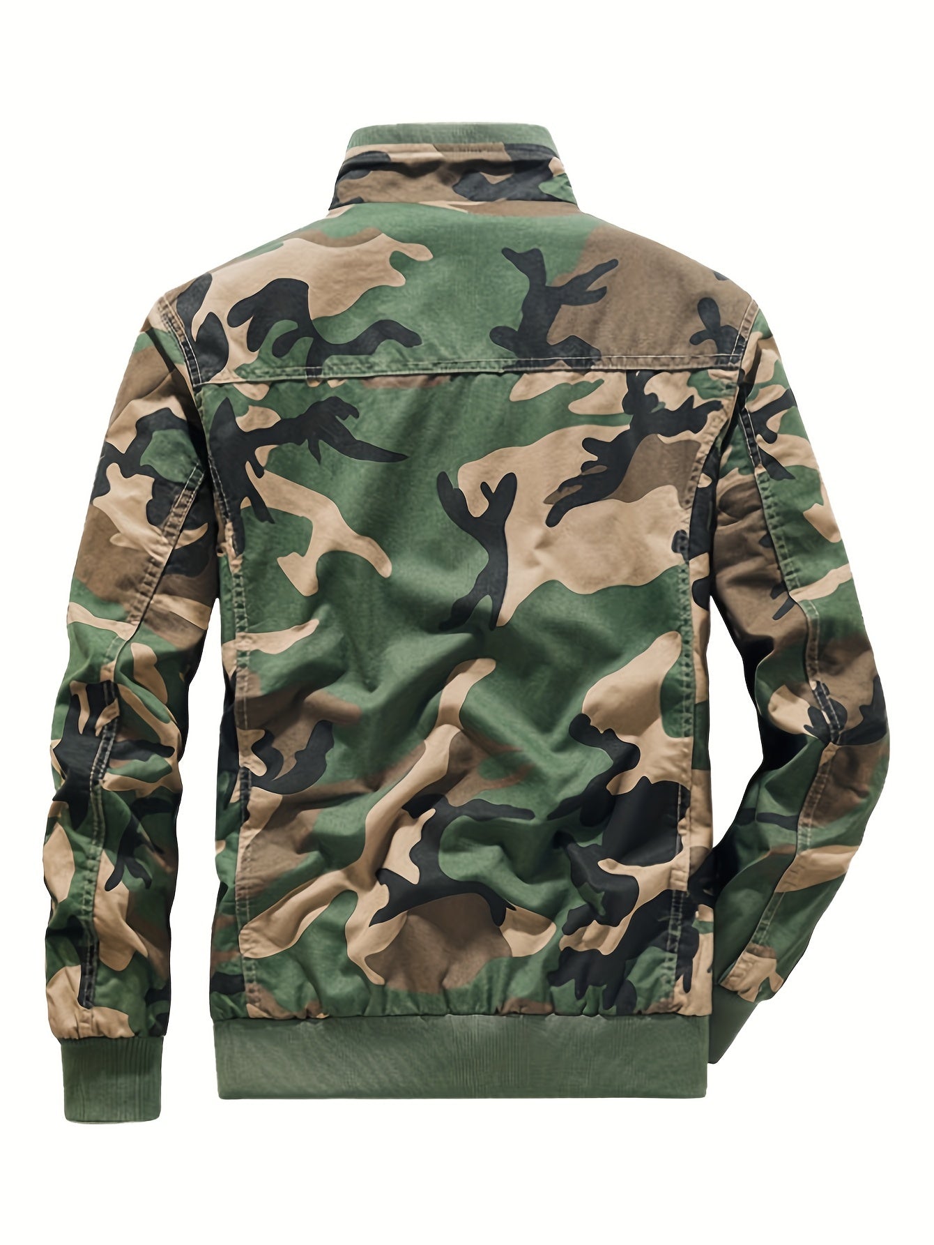 WW | Men's Camouflage Multi-Pocket Outdoor Jacket - Perfect for Outdoor Activities