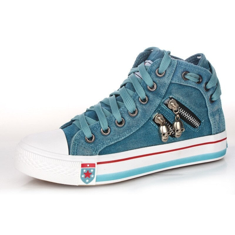 WW | Atmungsaktive High Top Sneaker Für Damen in Übergröße