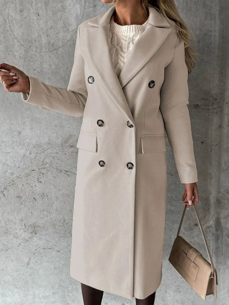 Winterjacke mit Revers für Frauen