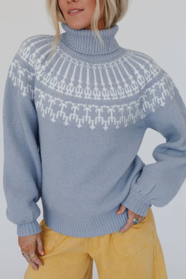 WW | Weihnachts Verdickte Rollkragen Langarm Gestrickter Pullover