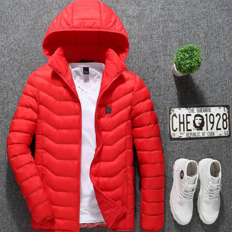 WW | Elegant USB Heated Jacket for Men, Thermal Winter