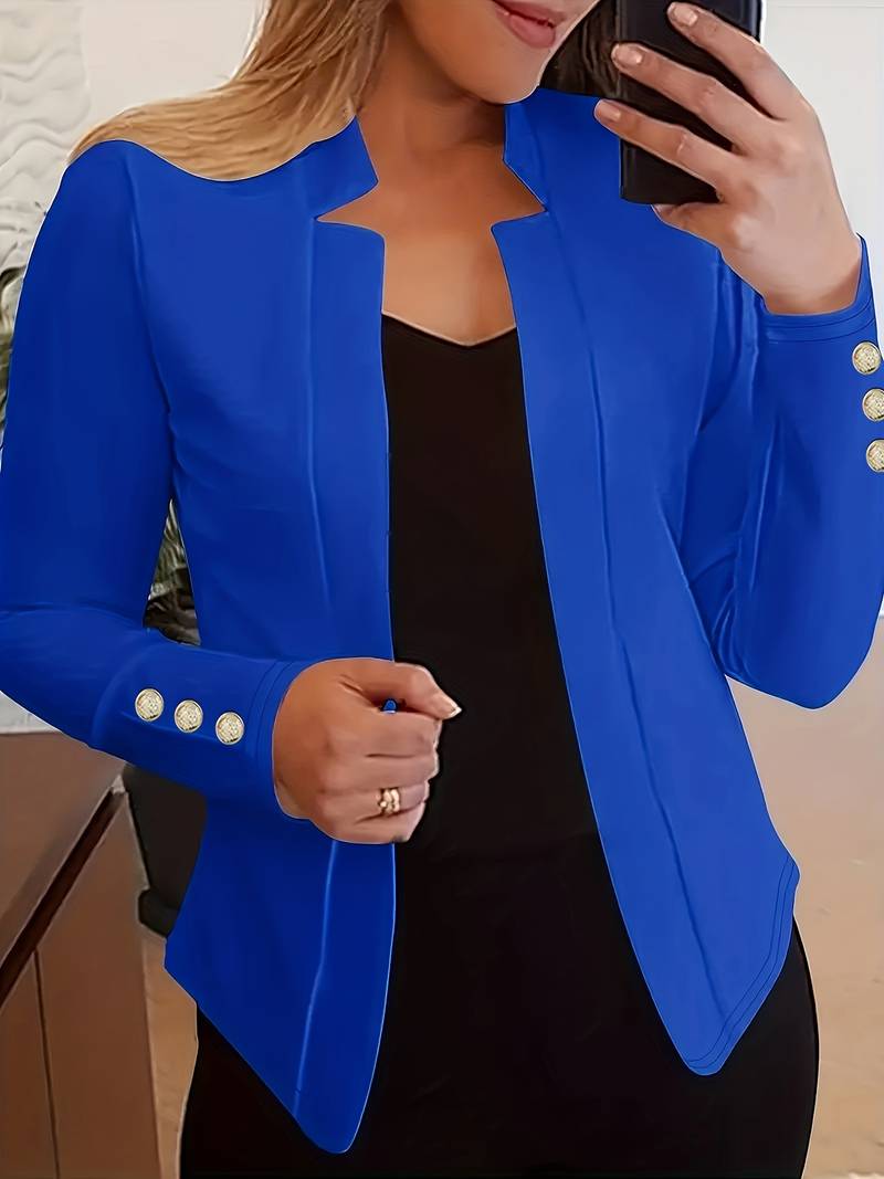 WW | Blazer informell mit Knöpfen und langen Ärmeln