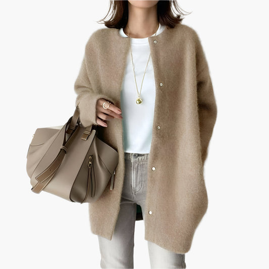 WW | Strickjacke im Oversize-Look - Modischer Casual Cardigan für Alltag und Büro