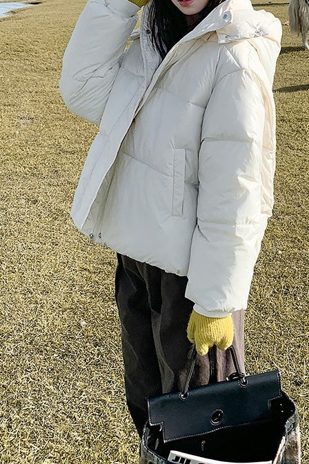 WW | Plüschgefütterte Übergroße Pufferjacke