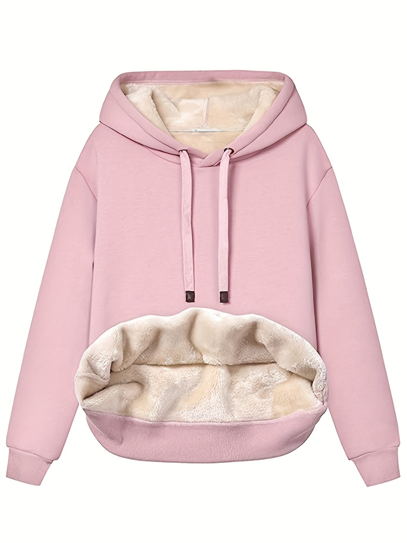 WW | Fleece Pullover Hoodie mit Kapuze für Damen - Perfekt für Outdoor-Aktivitäten