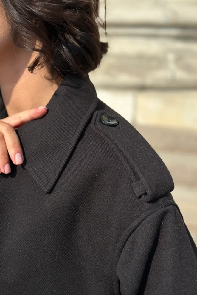 WW | Trench-Style Short Jacket