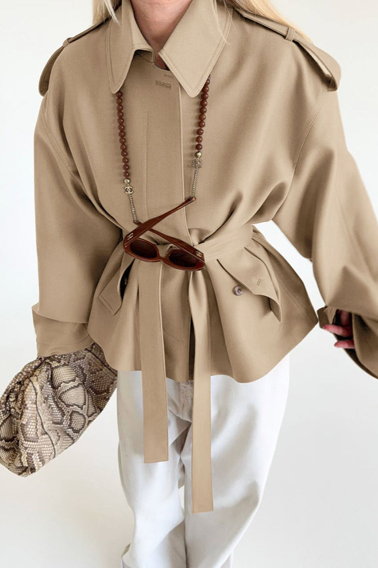 WW | Fake Suede Drapierung Jacke