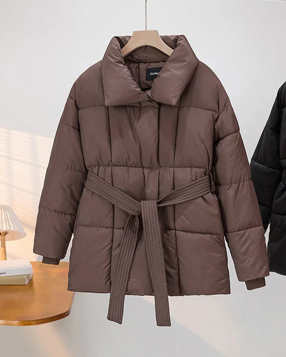 WW | Steppjacke mit einfarbigem Revers
