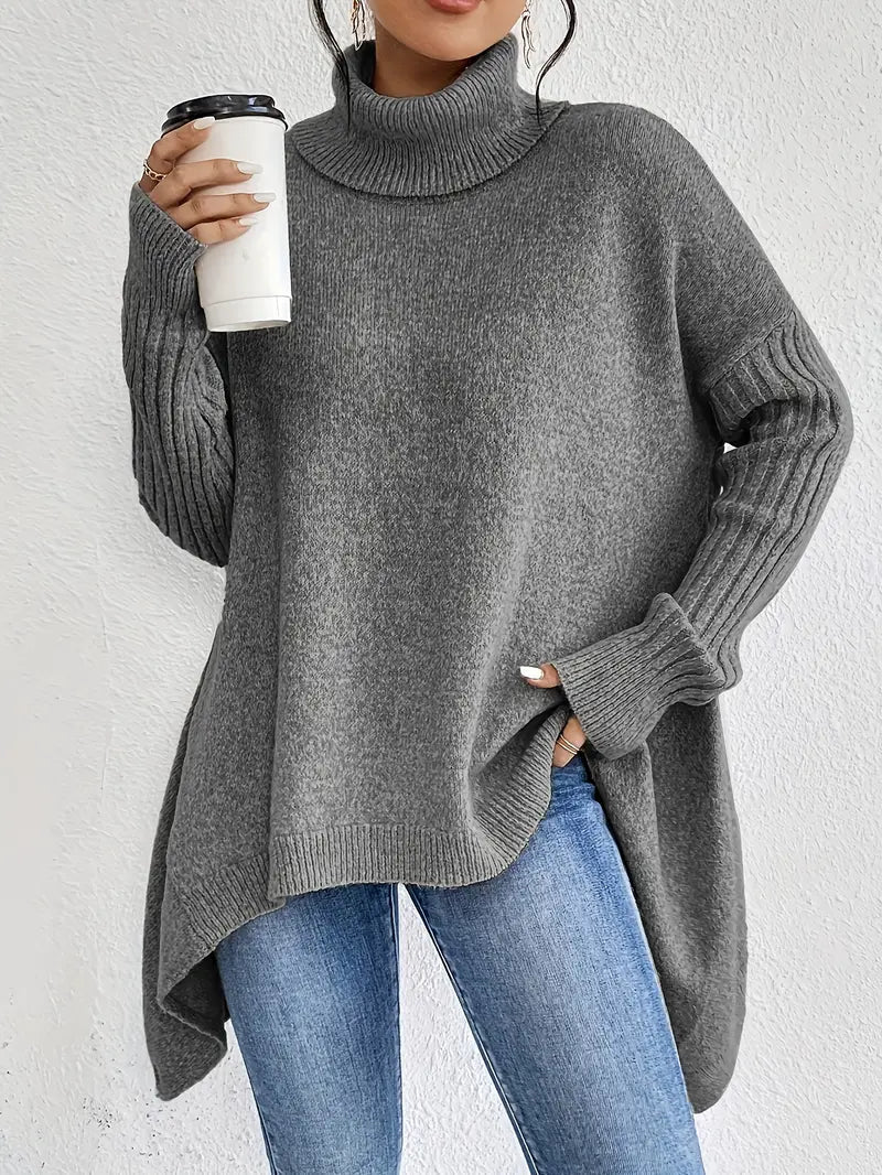 WW | Kuscheliger langer Rollkragenpullover für den Alltag