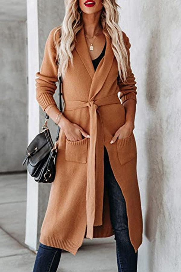WW | Krawatten Revers Karten Strickjacke