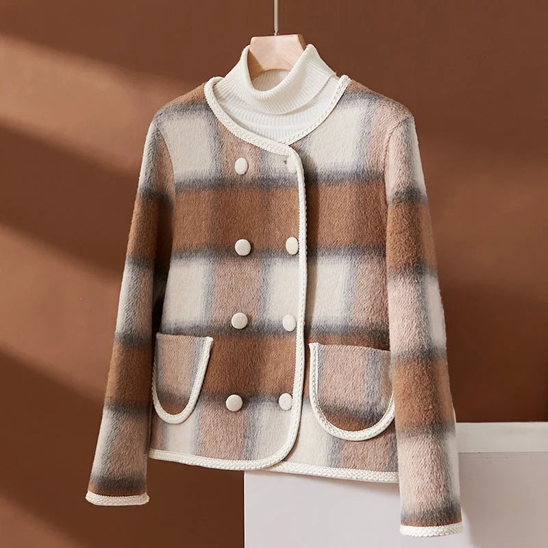 WW | Elegante kariertes Blazer für Damen