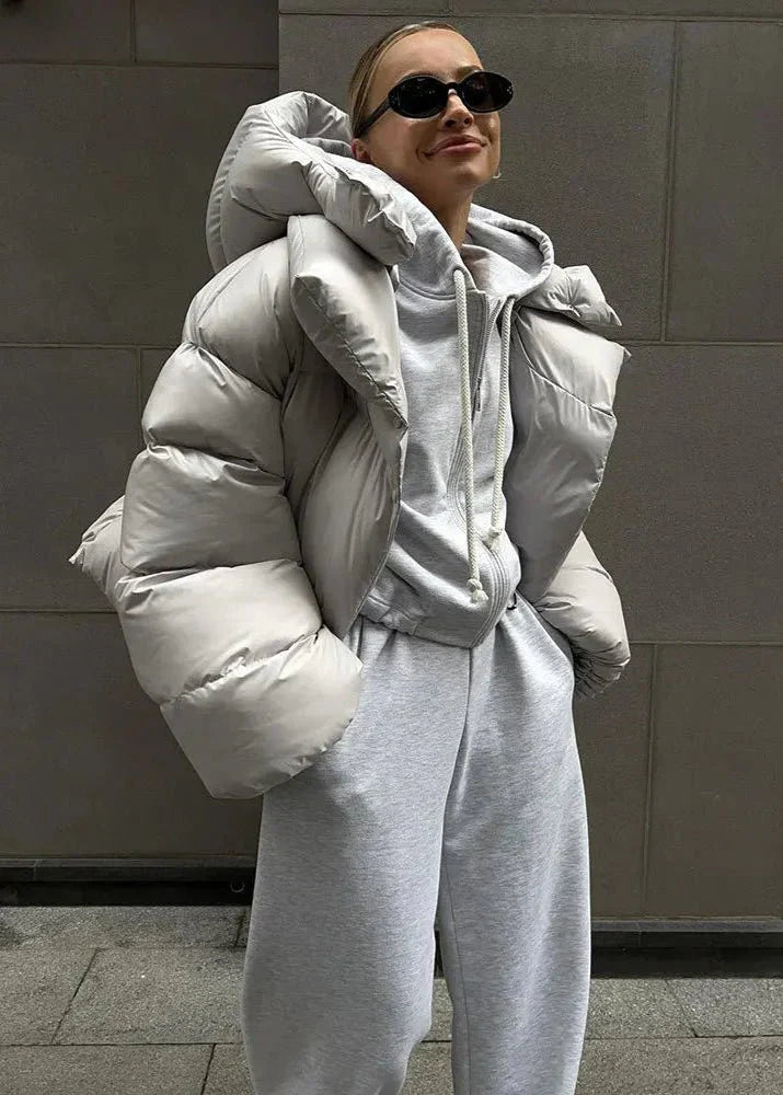 WW | Puffer-Jacke - Hoher Kragen Design - Warme Isolierung - Moderner Winterstil