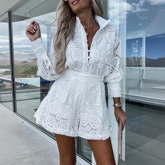 Lauren – Lace Top and Shorts