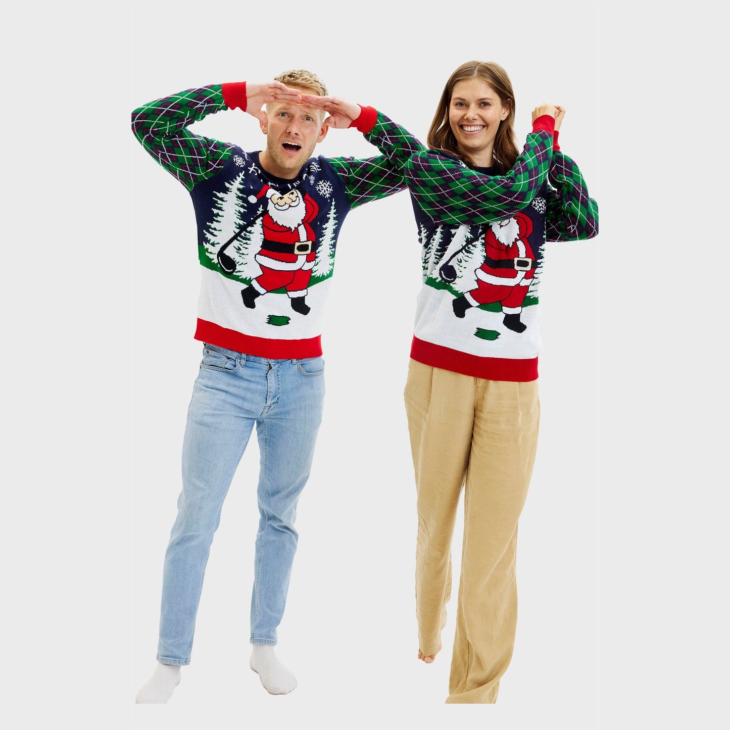 WW | Ho Ho Hole In One Weihnachtspullover - Damen