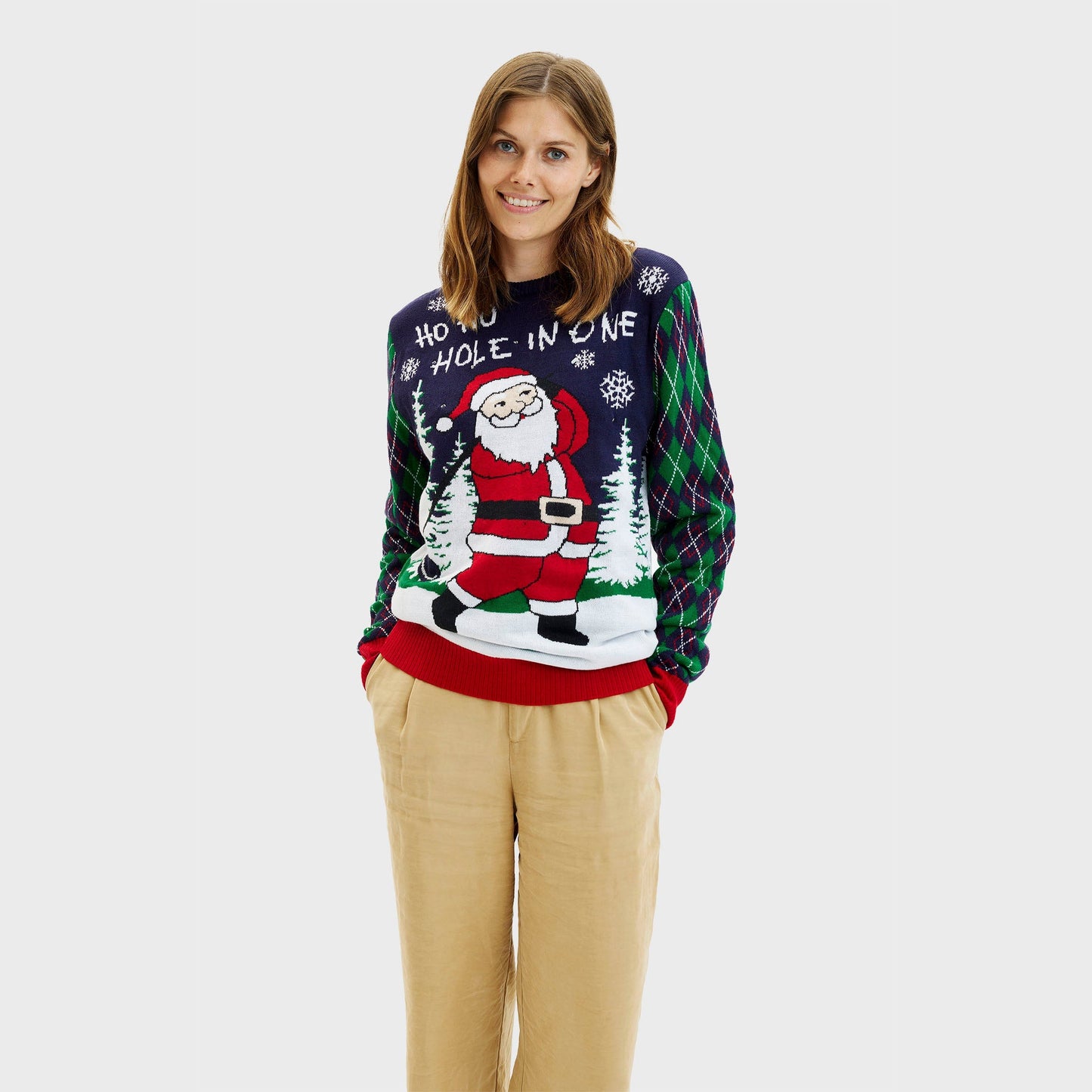 WW | Ho Ho Hole In One Weihnachtspullover - Damen