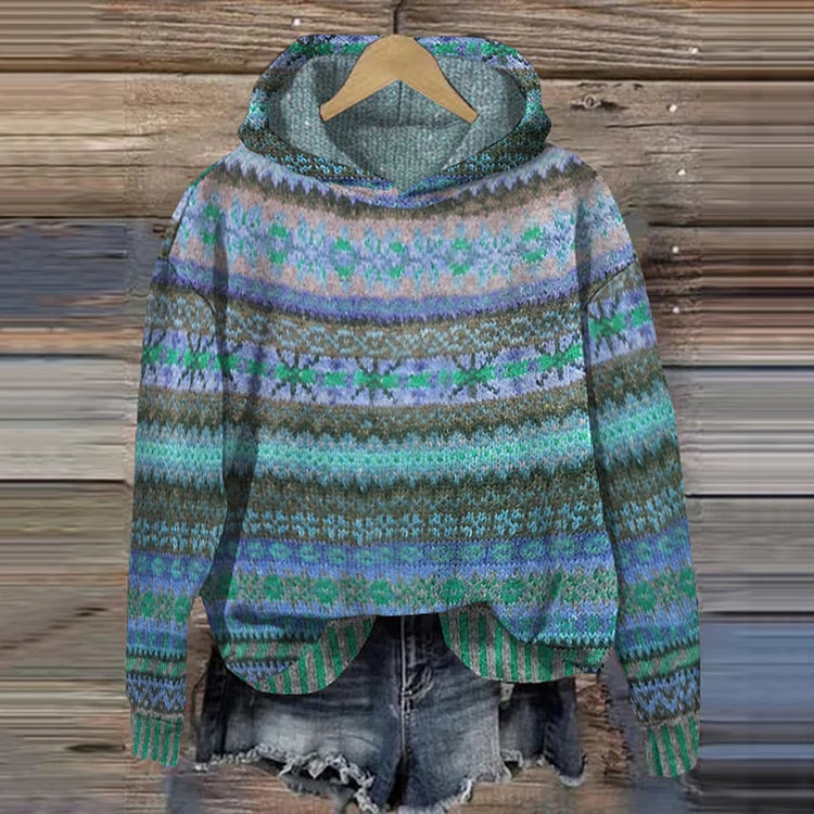 Gabrielle – Ethnic-Retro Hoodie
