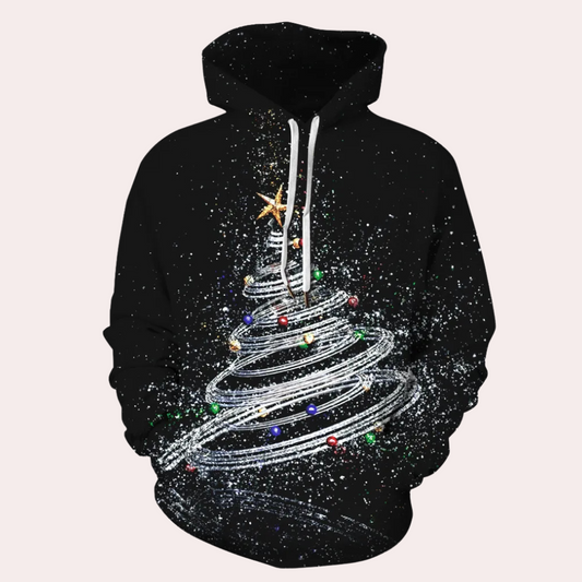 WW | Weihnachtlicher Kapuzenpullover Für Herren Mit Muster