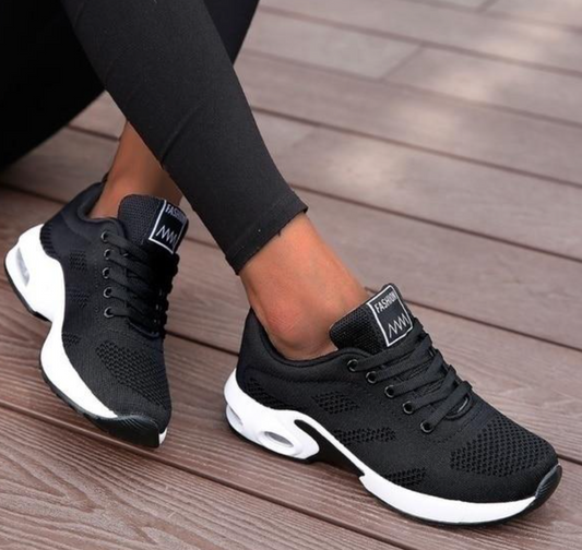 WW - Orthopädische Leichte, atmungsaktive Sport-Sneaker für Damen | Sportlicher Casual-Running-Schuh mit Air-Cushion-Sohle