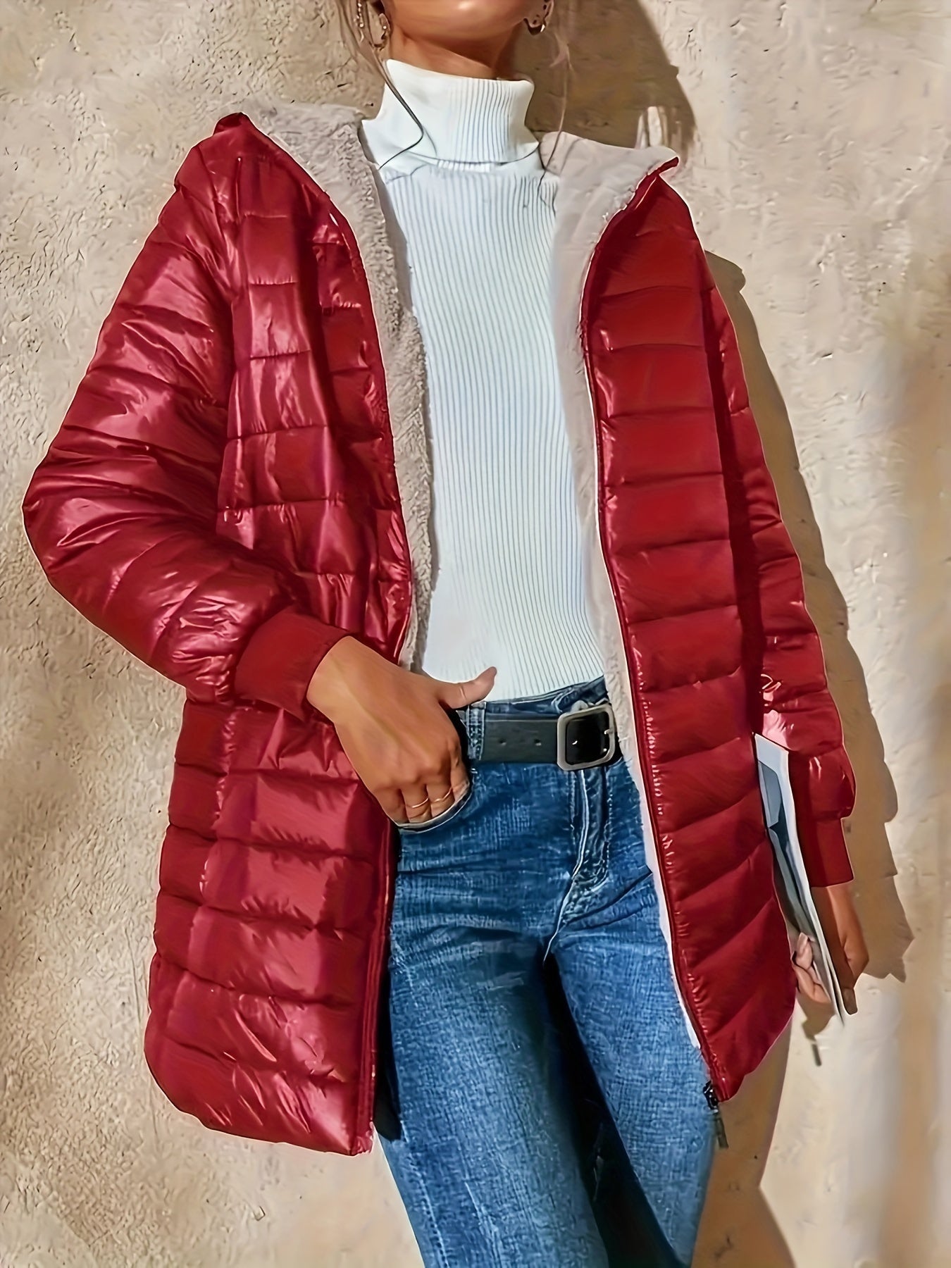 WW | Women's Long Casual Puffer Winter Jacket