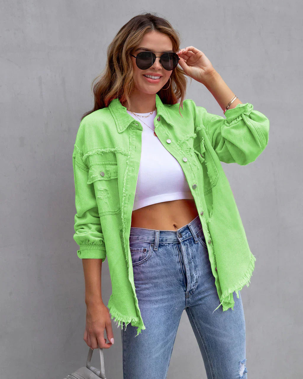 WW - Distressed denim jacket