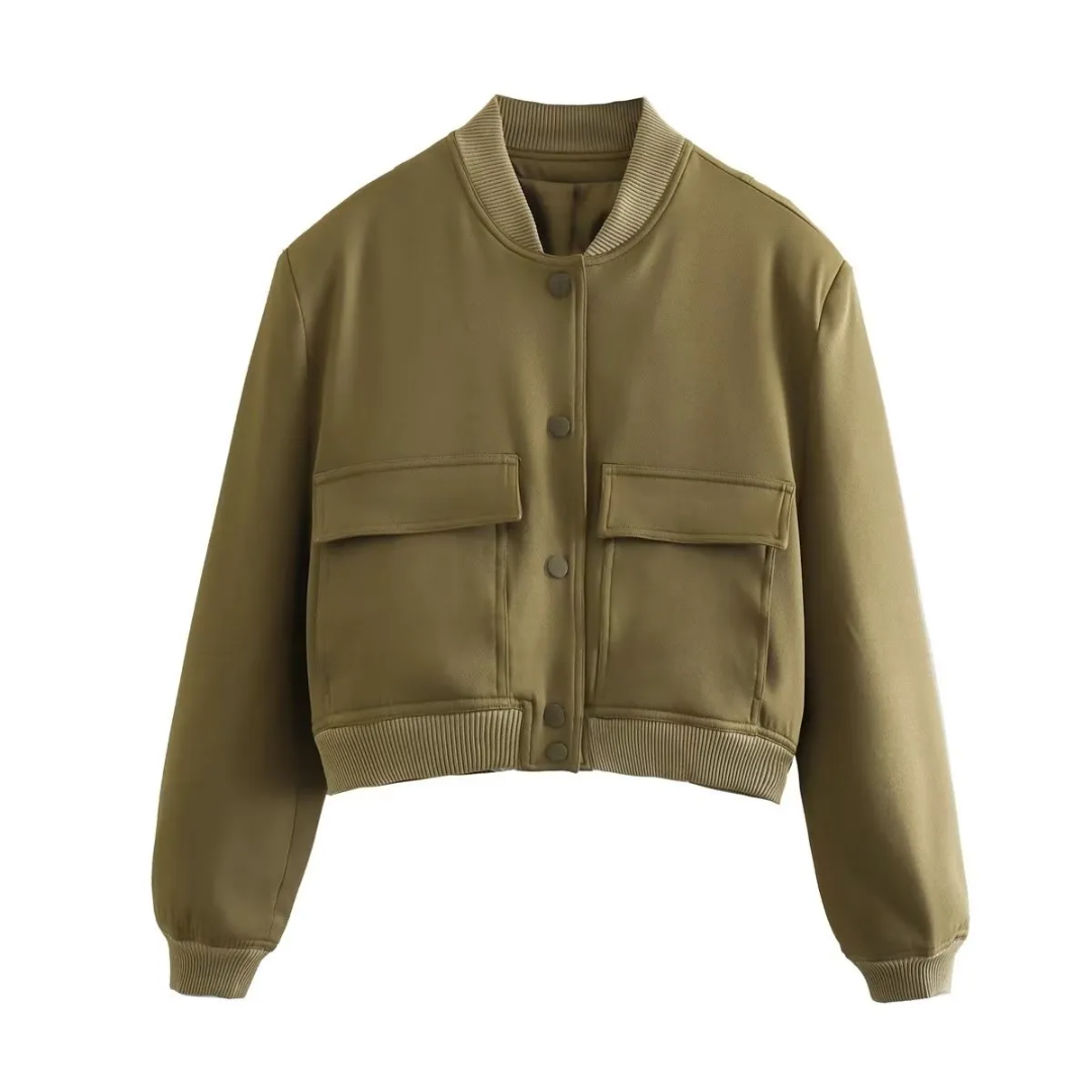 WW | Cropped Varsity Jacket Stylish & casual