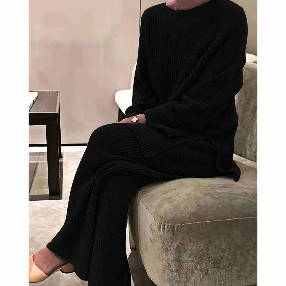 WW | Casual Knitted Sweater and Pants Set