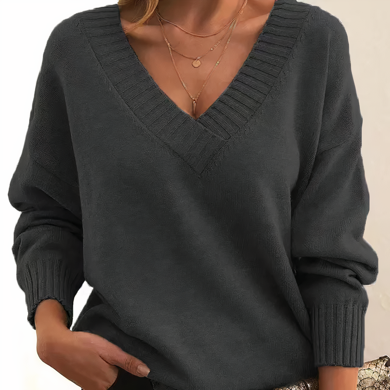 WW | Pullover mit V-Ausschnitt