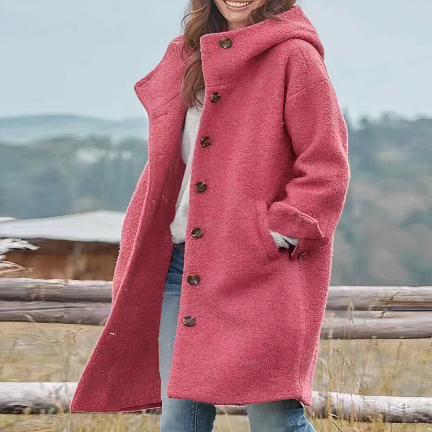 WW | Elegant mid-length wool coat
