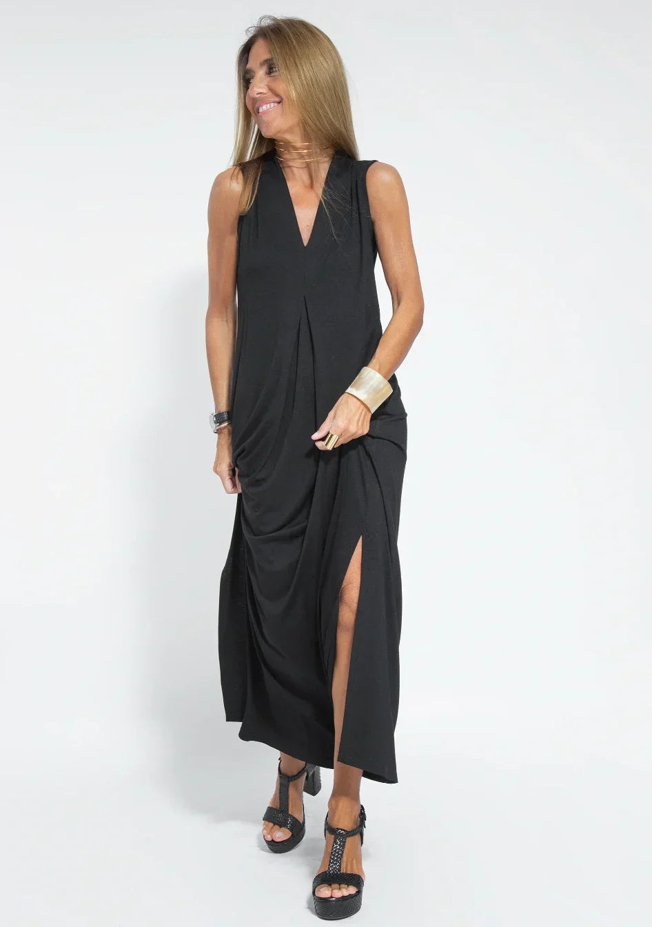 WW | Langes Kleid und Weste