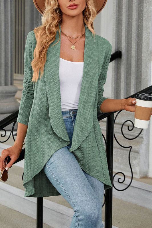 WW | Loose knit cardigan with lapels