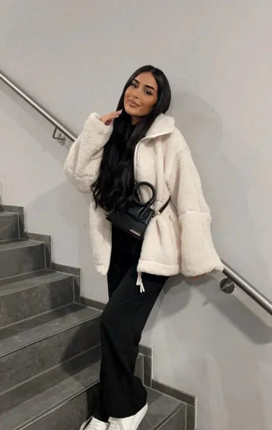 WW | Sherpa-Jacke - Reißverschluss-Design - Gemütliche Winterlage