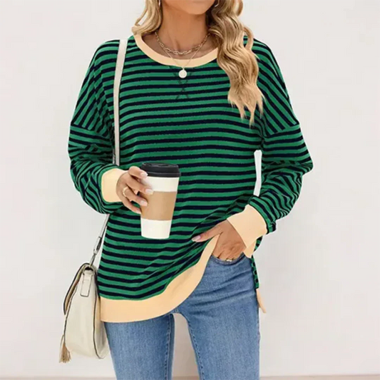 WW | Damen Streifen Jersey Mantel