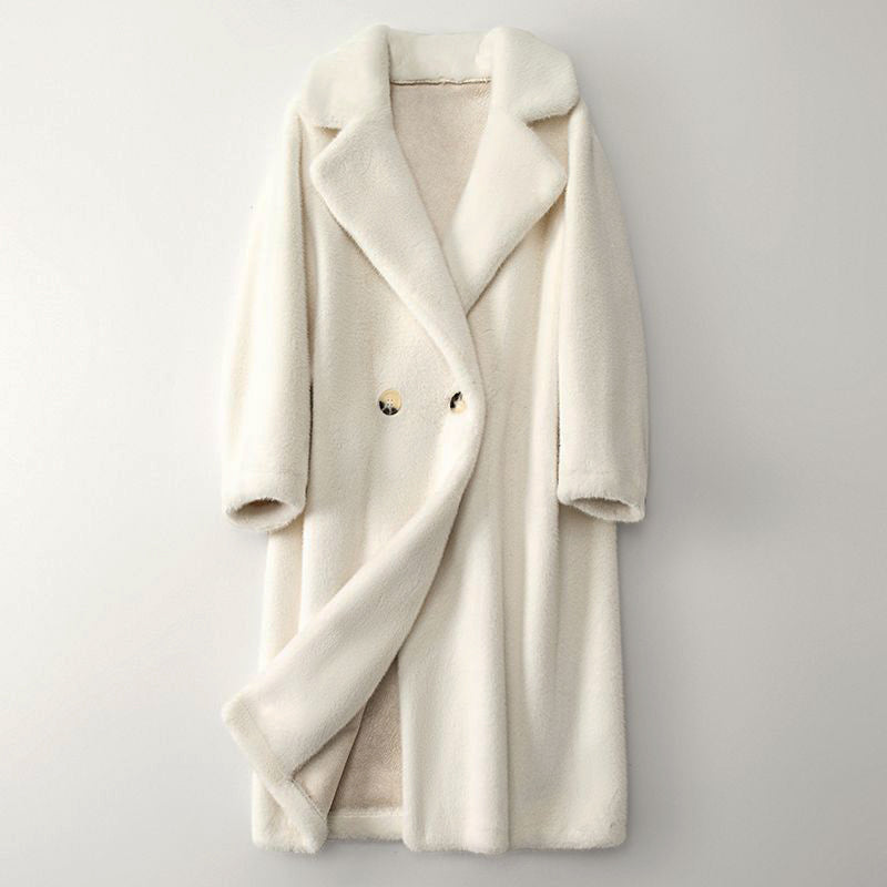 WW | Women's Winter Coat Beige Warm and Comfortable